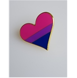  Bisexual heart pin